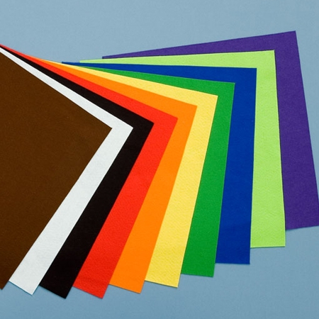 Handicraft Felt Mini Rolls (Self Adhesive Backed) - 450mm wide